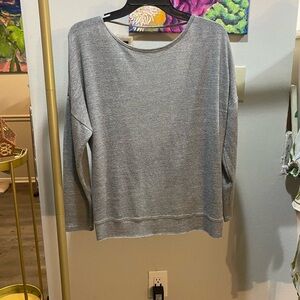 Gray backless casual knit women’s top